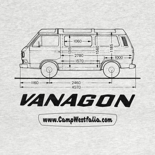 Vanagon Technical Drawing, light by CampWestfalia